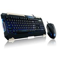 KIT TECLADO Y MOUSE THERMALTAKE COMMANDER LED/NEGRO/2400 DPI/USB