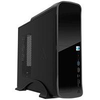 GABINETE ACTECK INTEGRA IVO SLIM / MICRO ATX / ITX 500W 1XUSB-C GI-001/ COLOR NEGRO/AC-922753