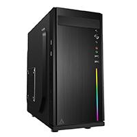 GABINETE ACTECKX TORRE / MICRO ATX/ MINI ITX/RGB/USB 3.0/FUENTE DE 500W/ FUSION X X500/COLOR NEGRO/LUZ RGB/ AC929530