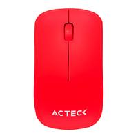 MOUSE OPTICO INALAMBRICO ACTECKE/ RECEPTOR 2.4G/ 1000 DPI/ COLOR ROJO/AC928922