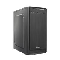 GABINETE QUARONI FRENTE DE ABS NEGRO TIPO ALUMINO CEPILLADO FACTOR DE FORMA MICRO ATX MINI ATX Y MICRO ITX FUENTE DE PODER INCLUIDA DE 400W