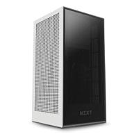 GABINETE NZXT H1 BLANCO-MATE MINI TORRE MINI ITX  CRISTAL TEMPLADO GAMER INCLUYE FUENTE DE PODER Y ENFRIAMIENTO LIQUIDO