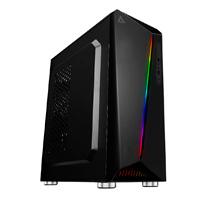 GABINETE MEDIA TORRE ACTECK-X/ FORMATO  ATX/ MICRO ATX /MINI ITX/ USB 3.0/ FUENTE 500W/RGB/HERCIUS X700/COLOR NEGRO/AC-929554