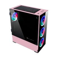 GABINETE GAMER E-ATX 4 VENT RGB 1USB 3.0 CRISTAL TEMP BALAM RUSH-S THINOS GSX9000 ROSA BR-932288