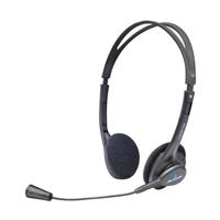 DIADEMA ALAMBRICA ACTECK STEREO CON MICRÓFONO NEGRO  2 CONECTORES 3.5MM CON CONTROL DE VOLUMEN MODELO AM370