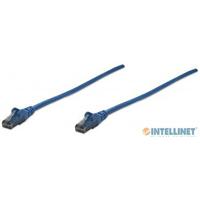 CABLE DE RED PATCH CAT6 INTELLINET RJ45 0.5 METROS 1.5 FT COLOR AZUL