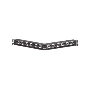 Panel de Parcheo Modular Mini-Com Sin Conectores Angulado Sin Blindaje Alta Densidad de 48 puertos 1UR