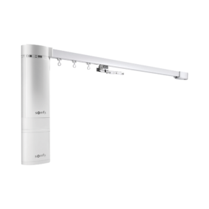 Kit para cortinas abre del centro a los lados con motor inteligente y tecnologí­a Somfy 4.8 mts máximo de riel.