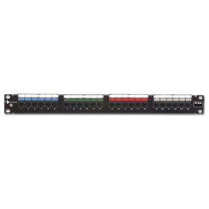 Patch Panel UTP HD6 Categorí­a 6 de 24 puertos Plano 1UR
