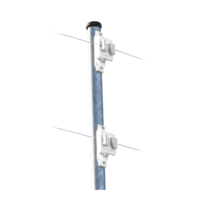 Aislador de Paso Blanco reforzado para cercos eléctricos resistente al clima extremoso