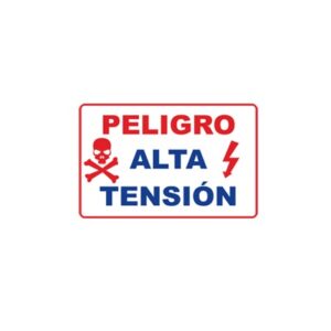 Letrero de peligro para cercas electrificadas de alta durabilidad y Fácil Instalación.