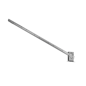 Poste con altura de 1m para cercos eléctricos/ Incluye base multiposicion fabricado 100 porciento  con acero galvanizado con 5 aisladores de paso