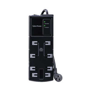 Multicontacto Con Supresor de Picos Voltaje de Entrada 125 Vca NEMA 5-15P Con 8 Salidas NEMA 5-15R 1800 Joules