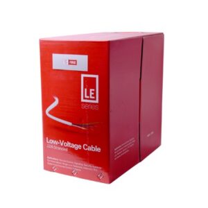 Bobina de 305 metros de cable 22 AWG 6 conductores tipo CCA de color blanco para aplicaciones en alarmas de intrusión/Control de Acceso/Automatización/ Interfonos y TV porteros.