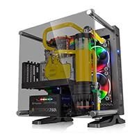 GABINETE THERMALTAKE CORE P1 NEGRO MINI TORRE MINI ITX CRISTAL TEMPLADO GAMER