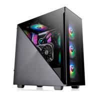 GABINETE THERMALTAKE DIVIDER 300 TG  ARGB NEGRO MEDIA TORRE  MINI ITX MICRO ATX ATX CRISTAL TEMPLADO  GAMER