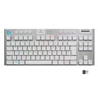 TECLADO MECÁNICO LOGITECH G915 TKL GAMING WHITE RGB SIN TECLADO NUMÉRICO BLUETOOTH INALÁMBRICO LIGHTSPEED 1MS BATERÍA RECARGABLE