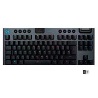 TECLADO MECÁNICO LOGITECH G915 TKL GAMING CARBON RGB SIN TECLADO NUMÉRICO BLUETOOTH INALÁMBRICO LIGHTSPEED 1MS RECARGABLE