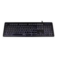 TECLADO ALAMBRICO ACTECK INSPIRE TS425 USB RETROILUMINADO LED  COLOR NEGRO