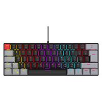 TECLADO MECANICO 60 OCELOT CREATORS COLOR WAY NEGRO CON GRIS TIPO DE SWITCH AZUL
