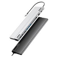 DOCKING STATION ACTECK  14 EN 1/ CONECTOR USBC 3.1/ 5 USB 3.0/ 2 USB 2.0/HDMI/ VGA/ETHERNET/ 3.5MM/LECTOR DE MEMORIAS/ COLOR PLATA +NEGRO/AC932950
